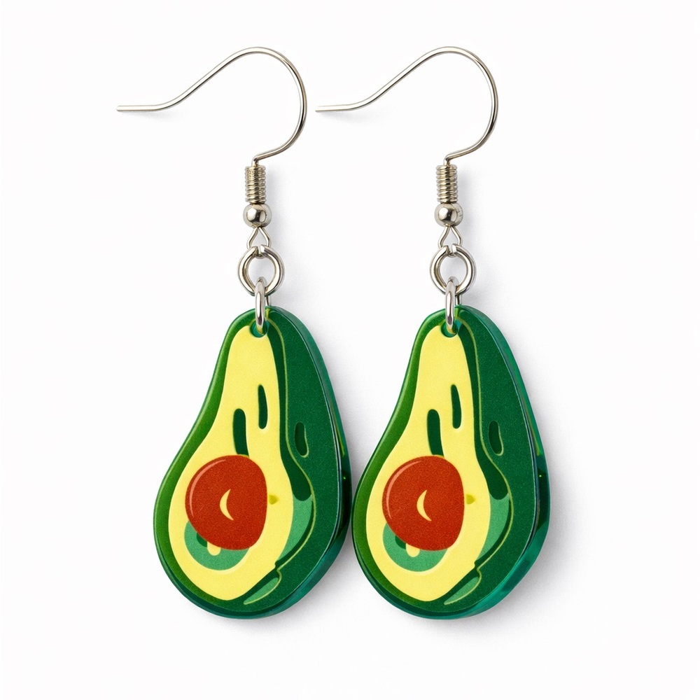 Avocado Dangle Earrings NWT‎